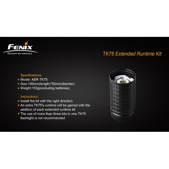 Fenix TK75, TK76 and Fenix TK61 Flashlight Runtime Kit - Extension